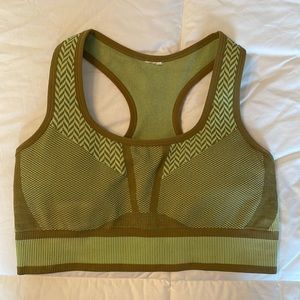 Fabletics Green Bianca Seamless Sports Bra Size Small